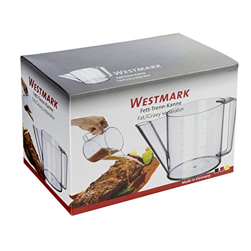Westmark Fett-Trenn-Kanne, Degraissier-Kanne, Füllvolumen: 1 Liter, Kunststoff, Transparent, 30712260 - 3