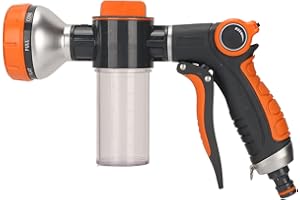 PISSENTE Pistolet de Pulv¨¦risation de Tuyau D'arrosage, Pulv¨¦risateur D'eau de Mousse de Jardin, Nettoyeur D'eau de Voiture, Tuyau Haute Pression, Pulv¨¦risateur de Mousse avec 8 Modes