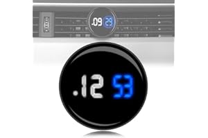 BOOYAH.UK Mini Stick-On Vent Digital Touch Screen Clock Car Dashboard Waterproof Motorcycle Boat Fridge (Air Vent Clip)