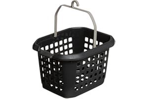 5 FIVE SIMPLY SMART 5five - Panier pour Pinces à Linge Hugger 2L Gris - Trous d'Aération - Léger - Accroche Rangement Facile - Corbeille de Rangement Plastique