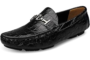 Asifn Verano Mocasines de Hombre Casuales Planos Cruzados para Hombre Mocasines Caminar Cuero Vestir Clásicos Negocios Zapatos Barco