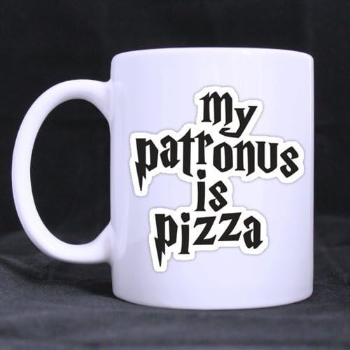 Funny My Patronus is Pizza Coffee Mug, Custom Harry Potter Coffee Mugs
