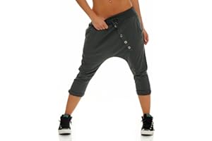 MALITO MORE THAN FASHION Malito Corto Boyfriend Pantalón con el botón 8015 Mujer Talla Única