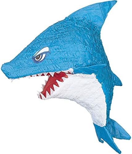 Whity Whiteman Pinata Party Game Shark Animal Party Pinata Filler, 50 cm, Blue