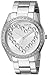 Produktbild GUESS Women's Stainless Steel Crystal Heart Watch, Color: Silver-Tone (Model: U1061L1)