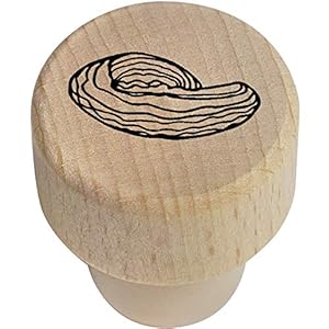 Azeeda 19mm 'Spiral Striped Rock' Wooden Bottle Stopper / Cork (BS00011161)