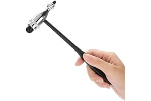 Lsaardth Neurologischer Reflexhammer, Buck Neuro Reflexhammer mit Doppel-Kunststoffkopf | Leichter Perkussions-Reflexhammer Medizinischer Neurologie-Therapiehammer für Reflextests