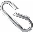 uGems Sterling Silver Long Rectangular Flat Spring Bail Connector Clasp 21mm Small Carabiner
