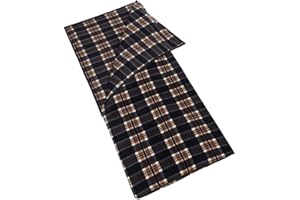 Blanketswarm Microfiber Fleece Zippered Sleeping Bag Lightweight Travel Sheet Liner or Blanket with Carry Storage Bag for Outdoor Camping Cold Weather Climates