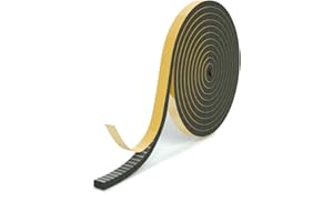 RELAWI Dichtungsband selbstklebend für Türen und Fenster - Türdichtung selbstklebend perfekt für Altbautüren, die Haustür, Fenster - Dichtband aus Moosgummi EPDM - wasserdicht (6x3mm, 5 Meter)