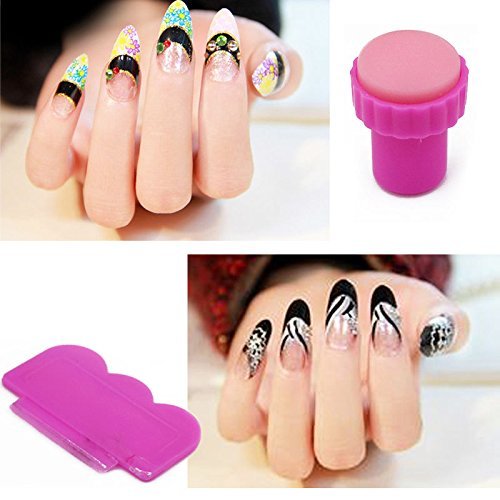 10 x Nailart Nail Art Stamping Metallplatten Schablonen Fingernagel 70 Mixed Designs mit Stamp & Scraper Tool von Boolavard® TM - 5