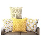 dekokissen 40x40 gelb ✔️Variouse verwenden: Kissen für jeden Körperteil, Sofa / Stuhl / Sitzkissen, schlafen, fernsehen, Bett lesen
