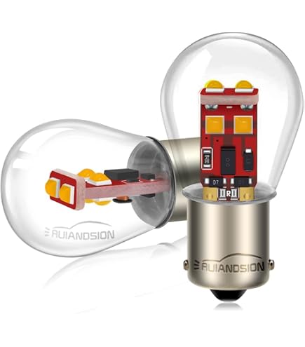 Ruiandsion 4PCS 1157 BAY15D P21/5W AC/DC 6-30V 6V 12V 24V Lampadine LED Luce Rossa per Luci di Retromarcia,Luci di Riserva,Luci di Freno, Luci di Posizione Posteriori,Lampadine per Interni Camper RV