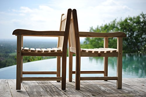 SAM® Sparset: Teak Holz Gartensessel Caracas, Gartenstuhl, inklusive Auflage in beige, Sessel aus Massivholz, Bequeme Armlehnen, Holzstuhl, ideal für Balkon, Garten und Terrasse [53257863] - 2