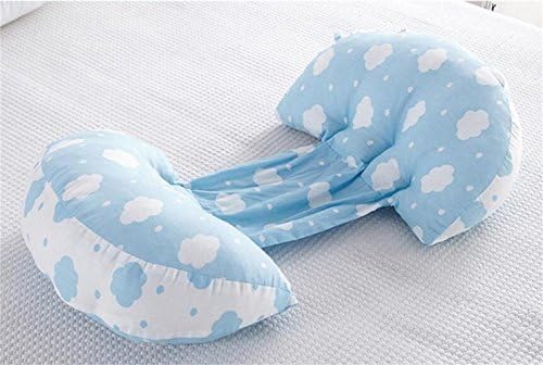 Cute Clouds Pattern-Detachable Pillowcase -Multifunctional Pregnancy Body Pillows ,blue