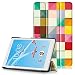 Produktbild Lenovo Tab4 8 Hülle - Ultra Dünn und Leicht PU Leder Schutzhülle mit Standfunktion für Lenovo Tab4 8 20,32 cm (8 Zoll HD IPS Touch) Tablet-PC, Bunte Würfel