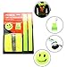 Produktbild Reflektierende Weste Set Sicherheit Kits für Kinder Weste Reflektierende Slap Band, Aufkleber, Schlüsselanhänger Hohe Sichtbarkeit Sports Gear, Herren, Adults Set(LED Vest)