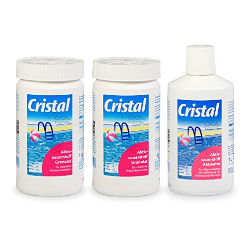 MEGA-Spar-SET Cristal - 2x 1,0 kg Aktivsauerstoff Granulat + 1x 1,0 l Aktivsauerstoff Aktivator