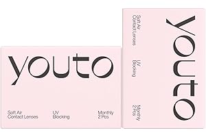 youto Monatslinsen weich, 4 Stück,UV Schutz und Hohes Trageg efühl, BC 8.5 mm, DIA 14.0 mm