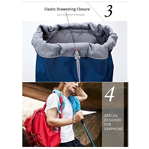 KALIDI 17 Zoll Laptop Rucksack Backpack Schulrucksack für bis zu 15.6 zoll Laptop Notebook Computer Arbeit Campus Studenten Outdoor Reisen Wandern mit Großer Kapazität - 4
