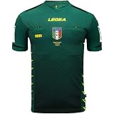 LEGEA 2020/2021, Maglia Arbitro AIA M/C Uomo, Verde, L : Sport e tempo  libero