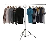BigTron Séchoir à Linge Rail, Séchoir à Linge Pliable Télescopique Haute capacité en Acier Inoxydable Séchoir à Linge Trépied Réglable avec Sac de Rangement de Transport avec Bandoulière