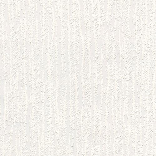 Belgravia Richmond Striped Bark Pattern Paintable Embossed Vinyl Wallpaper 5814
