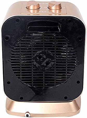 D Electric heater Energy - Saving Carbon Fiber Household Desktop Small Sun Heater Medium Electric Heating Shaking His Head Electric Fan,Gold