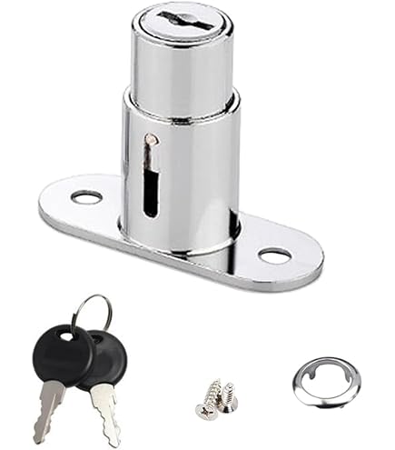Set Di 4 Serrature Per Armadietti - In Lega Di Zinco Per Mobili Da Ufficio E Casa