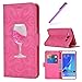 Produktbild Für Samsung Galaxy J7 2016 Hülle Rosa,Galaxy J7 2016 Hülle Leder,Galaxy J7 2016 Hülle Liquid,Galaxy J7 2016 Hülle Blumen,EMAXELERS Galaxy J7 2016 Tasche PU Leder Brieftasche Hülle Flip Wallet Case Cover für Galaxy J710,Galaxy J710 2016 Hülle Glitzer Bling Liquid Hourglass Muster Galaxy J710 Flip PU Leather Leder Wallet Case Hülle Schutzhülle Etui mit Kartenfach Standfunktion Telefon-Kasten für Samsung Galaxy J7 2016,Rose Hourglass Liquid Rose Case