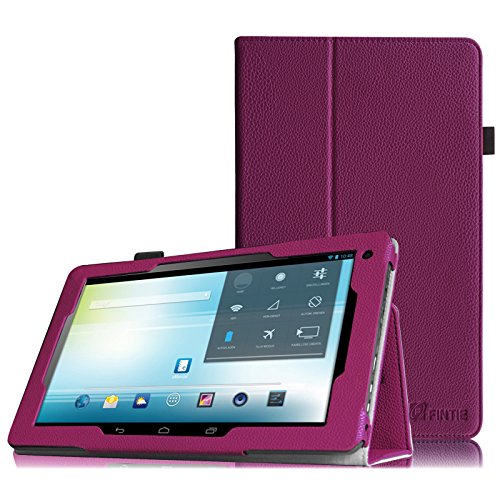 Fintie Odys Ieos Quad 10.1 Hülle Case - Slim Fit Folio Kunstleder Schutzhülle Cover Tasche mit Ständerfunktion für Odys Ieos Quad 25,7 cm 10,1 Zoll Tablet-PC (nicht geeignet für Odys Ieos Quad White Edition), Lila