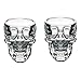 Produktbild EASYTAR Hochwertig Kristalle 3D Schädel Piratinnen Shot Glas Drinks Cocktail Bier Tassen, Set of 2