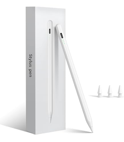 Pencil for Apple iPad 2025~2018 with 2X Fast Charge, iPad Mini A17