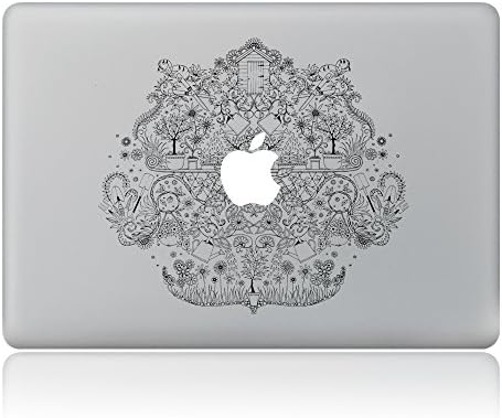 Cinlla MacBook Stickers Vintage Vibrant Garden MacBook Decal Laptop Skin Removable Vinyl Sticker For Apple Macbook Air 13" (A1466/A1369)
