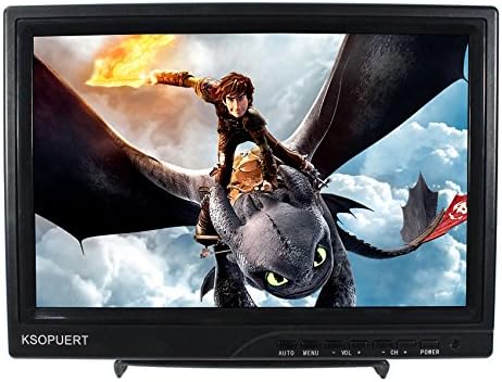 10.1" 1366x768 HD IPS LCD Monitor HDMI DVI VGA Input Eearphone Speaker Suitable For Extra Raspberry Pi Monitor Game Monitor