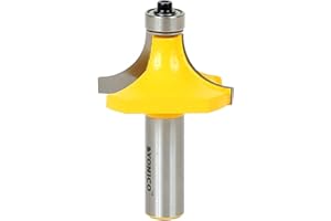 Yonico 13167 - Round Over Edge Forming Router Bit, Radius: 5/8" - 1/2" Shank