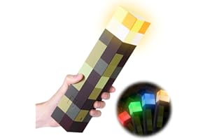 PIASHOW Craft Lampe murale 4 couleurs - 28 cm - Éclairage manuel / mural - Lampe LED rechargeable avec crochet - Veilleuse 3D avec chargement USB - Pour enfants - Décoration de fête - Cosplay