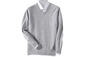 SUVOIIER Men Cashmere Sweater Men Pullover Autumn Winter Warm Classic V-Neck Sweaters Male Jumper Jersey Men's Sweater