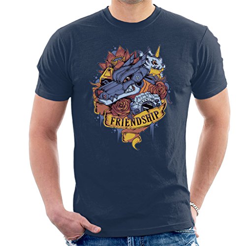 Friendship Tattoo Digimon Gabumon and Metal Gabumon Men's T-Shirt