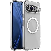 Google Pixel 10 Pro XL Uyumlu Kılıf Sert Şeffaf Sararmaz Mika Magsafe Kablosuz Şarj Aar&ccedil; Tutucu &Ouml;zellikli