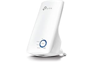 TP-Link TL-WA850RE N300 Wireless Range Extender, Broadband/Wi-Fi Extender, Wi-Fi Booster/Hotspot with 1 Ethernet Port, Plug and Play, Built-in Access Point Mode