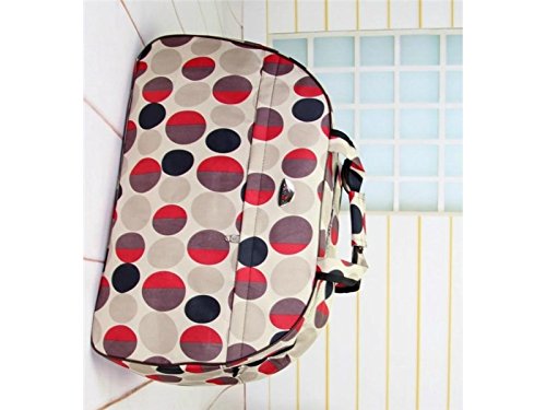 HBNGVF Einfach Wasserdichte Große Kapazität Turnbeutel Sport Holdall Reise Weekender Seesack (Multicolor Kreise)
