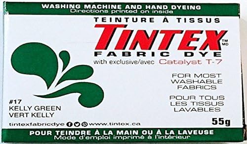 LOT of 1 TINTEX Brand Kelly Green Fabric DYE #17