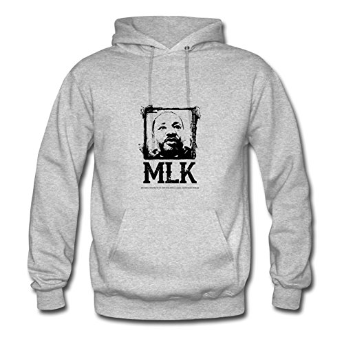 Women Martin Luther King Jr. T-shirt Printed Hoodies Grey Style Personality Shirts With Small