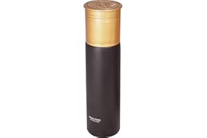 JACK PYKE Stainless Steel Thermos Bottle 500ml Cartridge Shape, Insulated Bottle Keeps Drinks Hot & Cold for 8 Hours, Thermal Drinking Bottle with Push-Button & Matte Finish for Camping, Hunting-Black