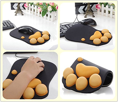 JIALONG ergonomisches Komfort Mauspad mit Handauflage aus Gel - 6