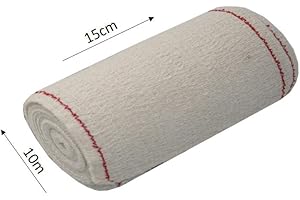 KAVAK COSMETICS Venda Elástica de Crepe Sin Látex Para Soporte, Fijación y Reposo, Bordes Tejidos (EXTRA 85 gr/m2, 15cmX10m)