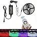 Produktbild Elflight® RGB Wireless-Touch-RF-Streifen-Licht-Kit,SMD5050 600leds Wasserdicht RGB Farbwechsel Flexible LED-Seil-Licht + 2.4G RGB drahtlose Noten RF Remote Controller + Power Adapter (32.8ft/10M)