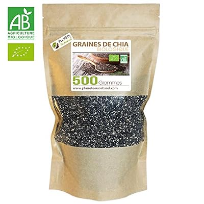 Planète au Naturel Graines de Chia Bio - 500gr (Salvia hispanica)