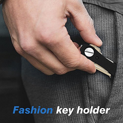 Carbon Keyorganizer, Mture Schlüssel Organizer, Edelstahl Schlüsselhalter bis 12 Schlüssel (Mit 2 LED ) - 3